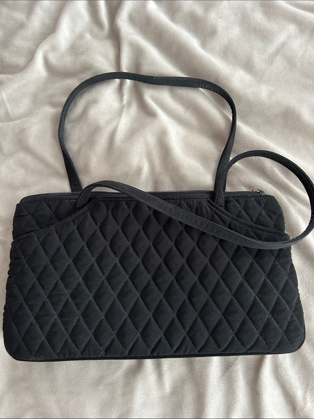 Vera Bradley Black Quilted Shoulder Bag